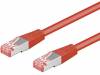 93214 Patch cord; S/FTP; 6; многопров; Cu; LSZH; красный; 0,25м