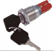 RND 210-00419 Anti-Vandal Key Lock Switch, 90°, IP40 / IK02
