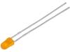L-934ED LED; 3мм; оранжевый; 8-50мкд; 60°; Поверхность: выпуклая