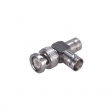 45 BNC-50-0-2/133 NE T-Type Adapter, BNC Plug - 2x BNC Socket, 50Ohm