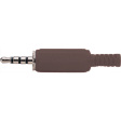 MP-435 Jack plug diam.3.5 mm black 4 poles