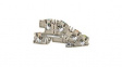 2668940000 Terminal Block, Blade Terminal, 6.3 x 3.5 mm, 5 Poles, 250V, 24A, 0.14 ... 4mm², Dark Beige