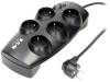 PROTECTION BOX 5 PL Сетевой фильтр: защитный; Гнезда:5; 250ВAC; 10А; Цвет: черный; 1,5м
