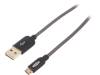 31076, Cable; USB 2.0; USB A plug easy, USB B micro reversible plug, EDNET