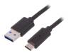 50491 Кабель; USB 3.0,USB 3.1; вилка USB A, вилка USB C; 1,2м