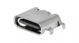 216990-0003 USB Connector, USB-C 2.0 Receptacle, Right Angle, 16 Poles