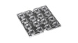 C16799_STRADELLA-16-HB-W2 LED Multi-Lens Array, Clear, 4x4, Square, 90°, 49.5x49.5x3.2mm