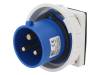 B.1919, Разъем: питания AC; гнездо; "папа"; на панель; 32А; 400ВAC; IP67, PAWBOL