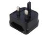 45346, Адаптер; Вых: EU; Вх: UK; Цвет: черный, Goobay