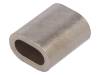 TZ-6 Ferrule; copper; for rope; Orope: 6mm; L: 21mm; nickel
