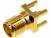 SMA6251A1-3GT50G-50 Гнездо; SMA; "мама"; прямой; 50Ом; THT; на плату; тефлон; позолота