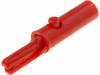 R8-1A RED, Зажим "крокодил"; 3А; 60ВDC; красный; Диапазон захвата: макс.6мм, SCI