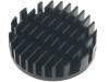 ICKLEDR40X10G Радиатор; LED; O:40мм; H:10мм; 12,66К/Вт; Цвет: черный