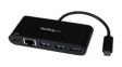 HB30C3AGEPD USB Hub, 3x USB A Socket/USB C Socket/RJ45 Socket - USB C Plug