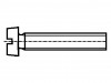 1121081, Винт; M3x5; DIN: 84A; Головка: цилиндрическая; прямой; сталь; 0,8мм, BOSSARD