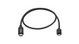 USB2CUB50CM Charging Cable USB-C Plug - USB Micro-B Plug 500mm USB 2.0 Black