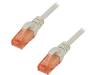 DK-1617-150 Patch cord; U/UTP; 6; многопров; Cu; LSZH; серый; 15м