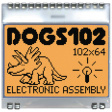 EA DOGS102W-6 LCD-graphic display 102 x 64 Pixel