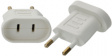 149550 Adapter 2-pin, Euro - USA white