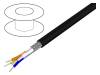 74007 BK002, Провод; 5e; многопров; Cu; 4x22AWG; PUR; черный; 152м; 7мм, Alpha Wire