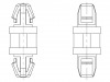 8G819V41430 Дистанц PCB; полиамид 66; Дл: 10мм; защелка / защелка; UL94V-0