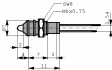 WU-A-RY-3-2 СИД в хромированном корпусе красный/желтый 3 mm