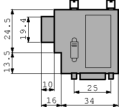 CB-PG-met. DELCONEC, D-Sub Connector D-Sub Socket 9-Pole 8.5 mm Female Screw Clamp, Deltron swiss