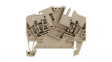 1779020000 Test Disconnect Terminal, 400V, 10A, 2 Poles, 2.5mm\x1a, Tension Clamp, Dark Bei