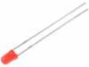 L-934SRD-E LED; 3мм; красный; 200?300мкд; 50°; Поверхность: выпуклая