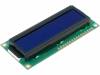 RC1602B2-BIW-CSX, Дисплей: LCD; алфавитно-цифровой; STN Negative; 16x2; голубой; LED, RAYSTAR OPTRONICS