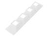 CN16788 DAISY-4X1-W-WHT Линза для LED; прямоугольная; прозрачный; 50°; Цвет: белый