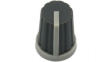 RND 210-00320 Push-on Knob, black, T18 shaft