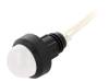 LW-D20-230AC, Индикат.лампа: LED; выпуклый; 230ВAC; Отв: O13мм; IP40; пластмасса, POLAM-ELTA