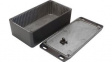 1590PFLBK Diecast Enclosure With PCB Guides and Flanged Base, Aluminium, 82 x 153 x 50 mm,