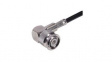 16 TNC-50-3-18/133 NE RF Connector, TNC, Brass, Plug, Right Angle, 50Ohm, Crimp Terminal
