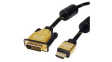 11.04.5890 Video Cable, DVI-D 24 + 1-Pin Male - HDMI Plug, 3840 x 2160, 1m