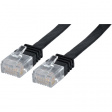 PB-FLUTP6-15-S Patch cable, flat RJ45 Cat.6 U/UTP 15 m black
