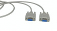 RND 765-00029 D-Sub Cable 9-Pin Female-Female 1.8 m Grey