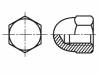 M8/BN635 Гайка; шестигранная; M8; нержавеющая сталь А2; колпачковая