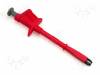 6009-IEC-RT Clip-on probe; crocodile; 20A; red; Grip capac: max.18mm; 1000V