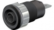 49.7044-21 Safety Socket \x1a4mm Black 24A 1kV Nickel-Plated