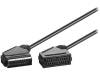 50067, Кабель; SCART вилка, с обеих сторон; 3м; черный, Goobay