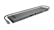 IB-DK2106-C USB-C Docking Station, 2x HDMI/3.5 mm Combo Jack/3x USB 3.0/USB-C/MicroSD/SD-Card/RJ45/VGA