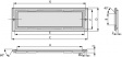 EA 017-14UKE Рамка; EASER242-NLED; Разм: 108x27мм; 92x14,8мм; ABS; Цвет: черный