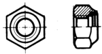 98505, Lock Nut with M-thread M5, BOSSARD