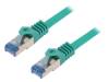 CQ3045S Patch cord; S/FTP; 6a; многопров; Cu; LSZH; зеленый; 1,5м