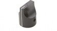 RND 210-00628 Rotary Knob  diam.19mm, Black, Aluminium