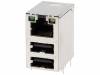 C893-1AX1-E1 Гнездо; RJ45/USB A; THT; PIN:8; угловой; защелка вверху