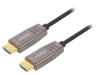 AK-330126-150-S Кабель; HDCP 2.2,HDMI 2.1,оптический; 15м; черный