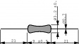 RSMF1TB 0R47 G PB-FREE [2000 шт] Резистор с метал. 0.47 Ω 1 W ± 2 % уп-ку=2000 ST